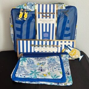 Wandering Moon | 🍋 Lemon Cocktail Travel Pouches & Packing Cube 7 piece Set